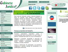 Tablet Screenshot of gabinetejuridico.com.br